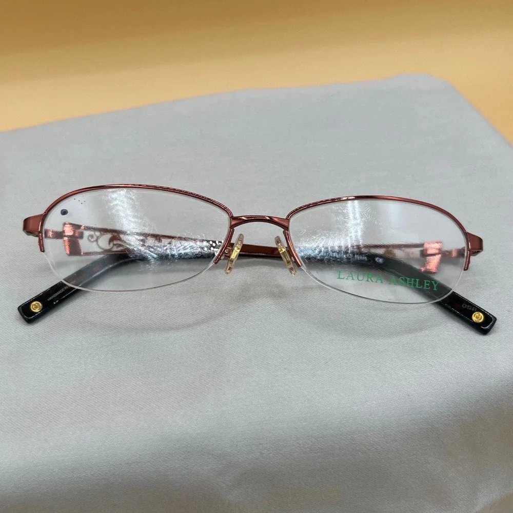 Laura Ashley Janis Eyeglasses Women 52-16-135 Cinnamon NWOT Cottagecore
